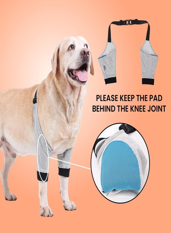 ZeroLuxury Dog Elbow Brace Pads (L & XL) | Soft Breathable Elbow Wrap for Large Breeds | Adjustable & Durable Elbow Sleeve (L) - Image 4